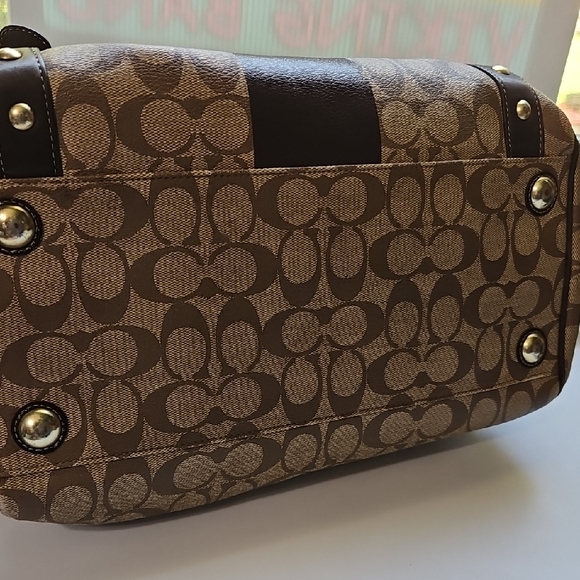 COACH EUC Y2K HERITAGE CARRIAGE  Brown Leatherware Satchel - Picture 14 of 16